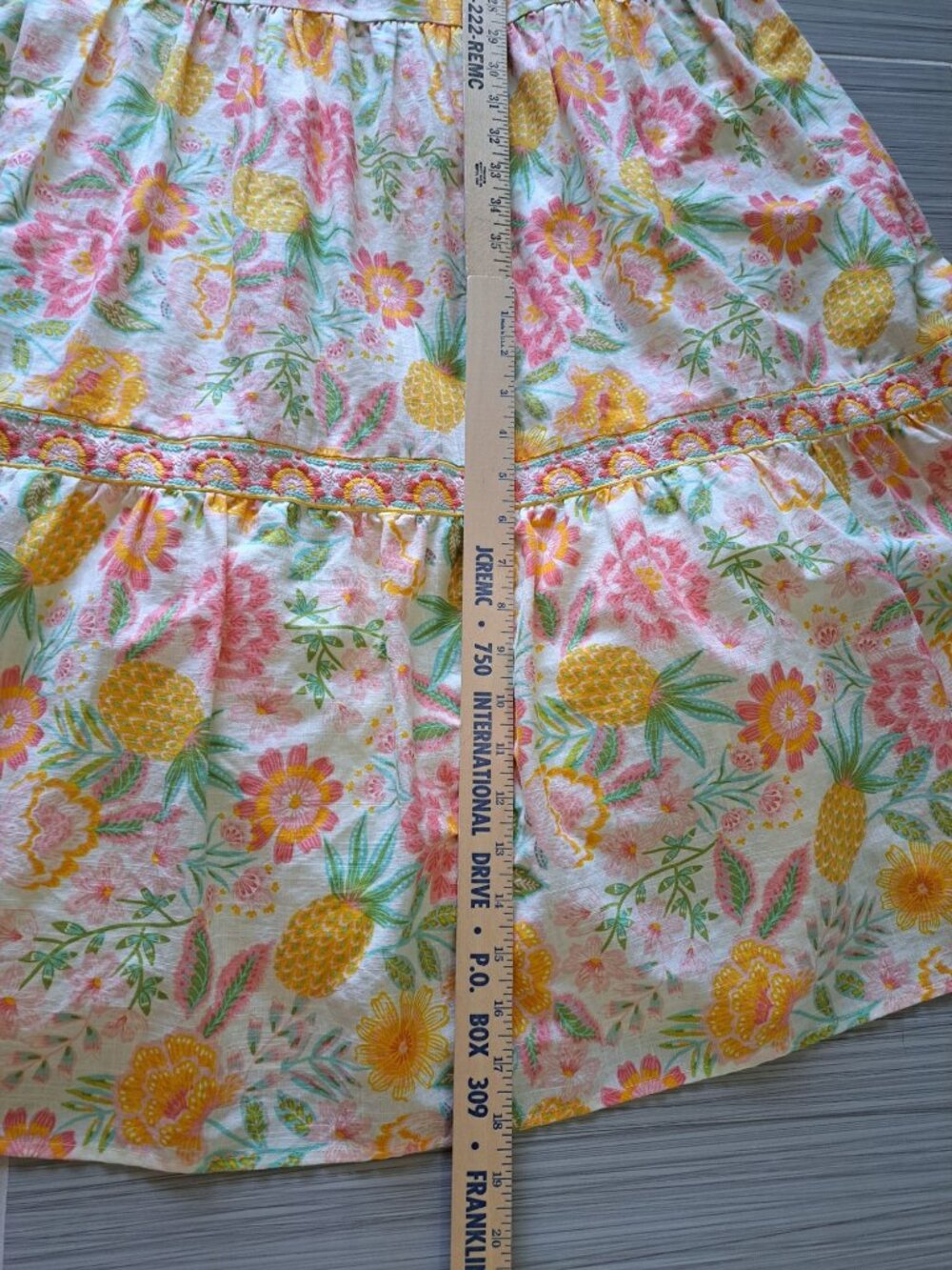 Rachel Zoe Embroidered Maxi Dress Tiered Womens Floral Size 6 Pastel Cottagecore - Picture 15 of 15